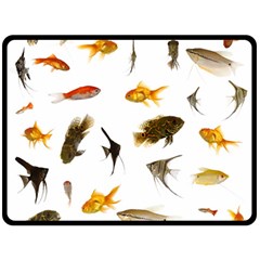 Goldfish Fleece Blanket (large)  by BangZart