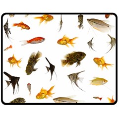 Goldfish Fleece Blanket (medium)  by BangZart