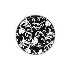 Vector Classicaltr Aditional Black And White Floral Patterns Hat Clip Ball Marker (4 Pack) by BangZart