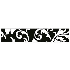 Vector Classicaltr Aditional Black And White Floral Patterns Flano Scarf (small) by BangZart