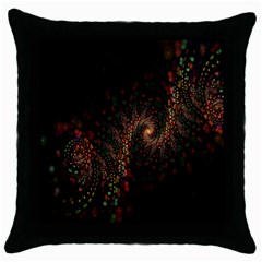 Multicolor Fractals Digital Art Design Throw Pillow Case (black) by BangZart