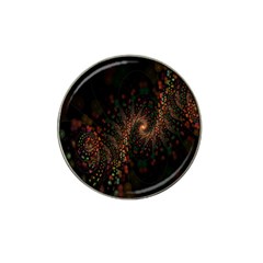 Multicolor Fractals Digital Art Design Hat Clip Ball Marker by BangZart