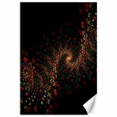 Multicolor Fractals Digital Art Design Canvas 12  X 18   by BangZart