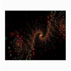 Multicolor Fractals Digital Art Design Small Glasses Cloth (2-side) by BangZart