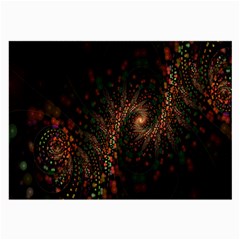 Multicolor Fractals Digital Art Design Large Glasses Cloth (2-side) by BangZart