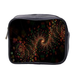 Multicolor Fractals Digital Art Design Mini Toiletries Bag 2-side by BangZart