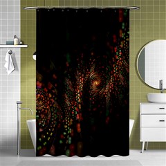 Multicolor Fractals Digital Art Design Shower Curtain 48  X 72  (small)  by BangZart