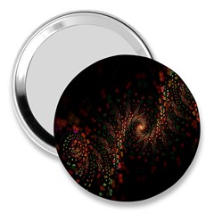 Multicolor Fractals Digital Art Design 3  Handbag Mirrors by BangZart