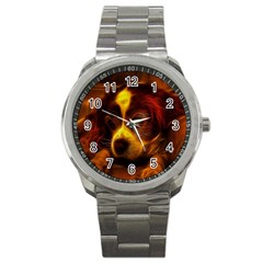 Cute 3d Dog Sport Metal Watch by BangZart