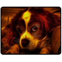 Cute 3d Dog Fleece Blanket (medium)  by BangZart