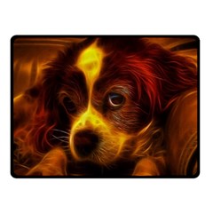 Cute 3d Dog Double Sided Fleece Blanket (small)  by BangZart