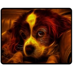 Cute 3d Dog Double Sided Fleece Blanket (medium)  by BangZart