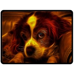 Cute 3d Dog Double Sided Fleece Blanket (large)  by BangZart