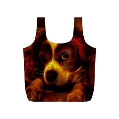 Cute 3d Dog Full Print Recycle Bags (s)  by BangZart