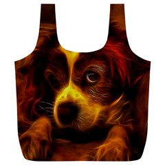 Cute 3d Dog Full Print Recycle Bags (l)  by BangZart