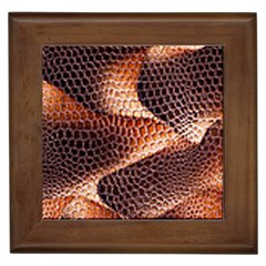 Snake Python Skin Pattern Framed Tiles by BangZart