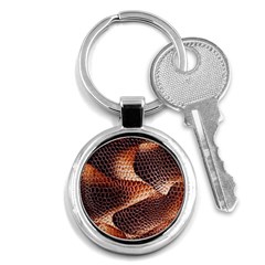 Snake Python Skin Pattern Key Chains (round)  by BangZart