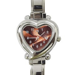 Snake Python Skin Pattern Heart Italian Charm Watch by BangZart