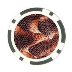 Snake Python Skin Pattern Poker Chip Card Guard by BangZart