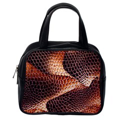 Snake Python Skin Pattern Classic Handbags (one Side) by BangZart