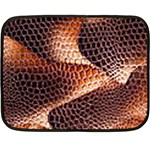 Snake Python Skin Pattern Fleece Blanket (Mini) 35 x27  Blanket