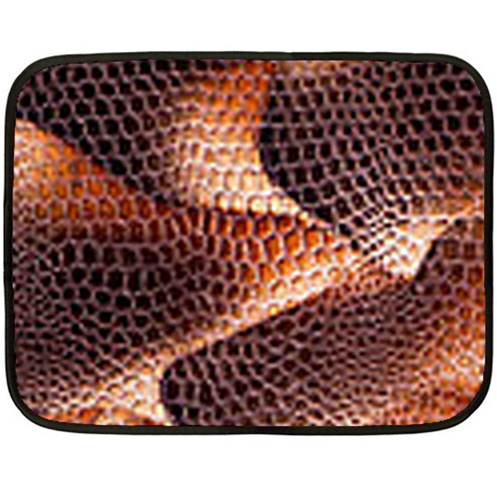 Snake Python Skin Pattern Fleece Blanket (Mini)