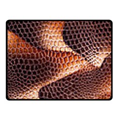 Snake Python Skin Pattern Fleece Blanket (small) by BangZart