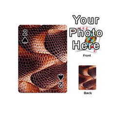 Snake Python Skin Pattern Playing Cards 54 (mini)  by BangZart