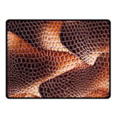 Snake Python Skin Pattern Double Sided Fleece Blanket (small)  by BangZart