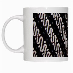 Batik Jarik Parang White Mugs by BangZart