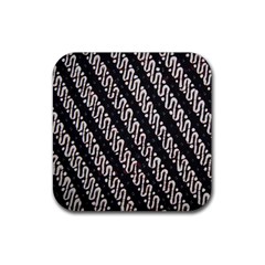 Batik Jarik Parang Rubber Coaster (square)  by BangZart