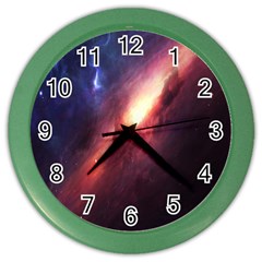 Digital Space Universe Color Wall Clocks by BangZart