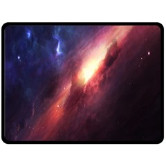 Digital Space Universe Fleece Blanket (large)  by BangZart