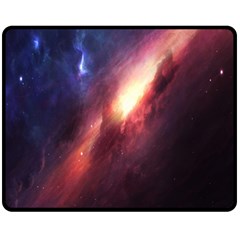 Digital Space Universe Fleece Blanket (medium)  by BangZart