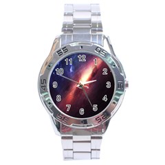 Digital Space Universe Stainless Steel Analogue Watch by BangZart