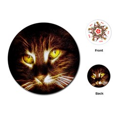 Cat Face Playing Cards (round)  by BangZart