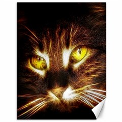 Cat Face Canvas 36  X 48   by BangZart