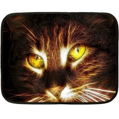 Cat Face Fleece Blanket (mini) by BangZart