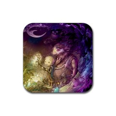 Cartoons Video Games Multicolor Rubber Coaster (square)  by BangZart