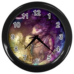 Cartoons Video Games Multicolor Wall Clocks (black) by BangZart