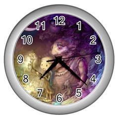 Cartoons Video Games Multicolor Wall Clocks (silver)  by BangZart