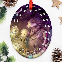 Cartoons Video Games Multicolor Oval Filigree Ornament (two Sides) by BangZart