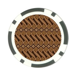 Batik The Traditional Fabric Poker Chip Card Guard by BangZart