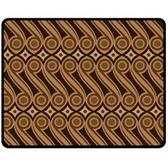 Batik The Traditional Fabric Double Sided Fleece Blanket (medium)  by BangZart