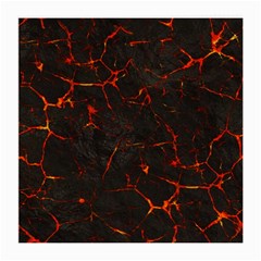 Volcanic Textures Medium Glasses Cloth (2-side) by BangZart