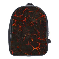 Volcanic Textures School Bags(large)  by BangZart