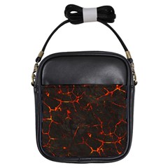 Volcanic Textures Girls Sling Bags by BangZart