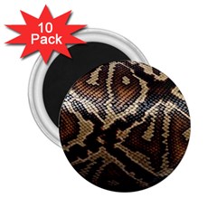 Snake Skin Olay 2 25  Magnets (10 Pack)  by BangZart