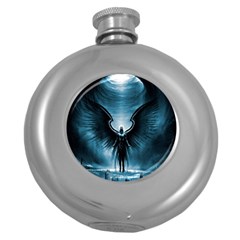 Rising Angel Fantasy Round Hip Flask (5 Oz) by BangZart