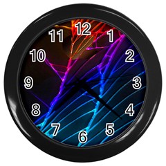 Cracked Out Broken Glass Wall Clocks (black) by BangZart